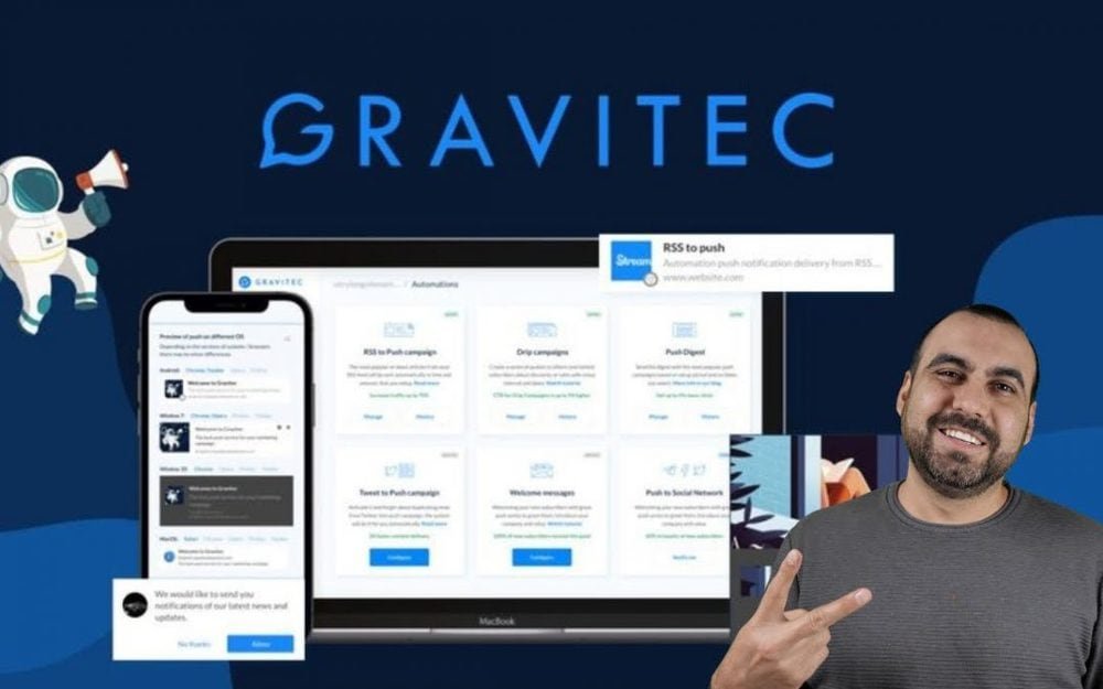 Add Push notifications to your websites with Gravitec