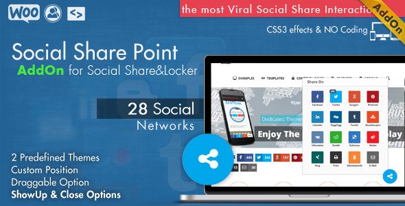 Social Share Point AddOn  – WordPress