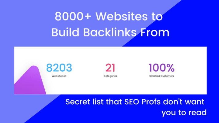 Backlink Repository - List of 8000+ Websites to Grab a Backlink From