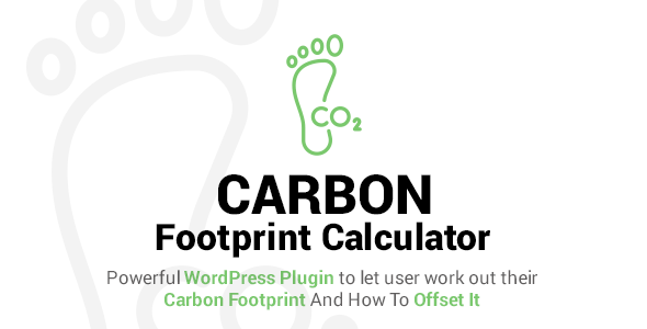 Carbon Footprint Calculator For WordPress