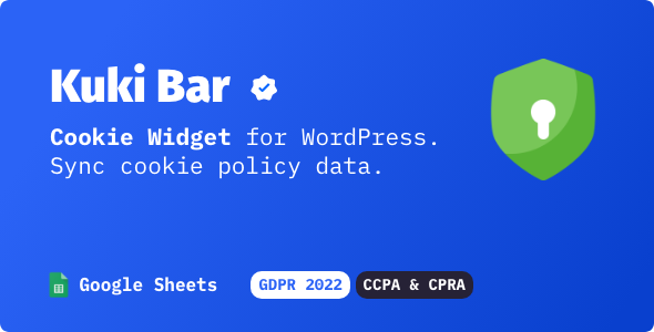 kuki bar cookie widget for wordpress