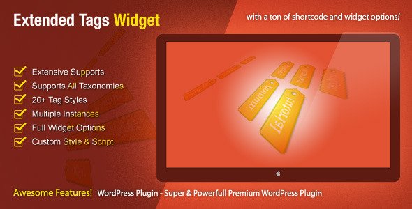 Extended Tags Widget – WordPress Premium Plugin